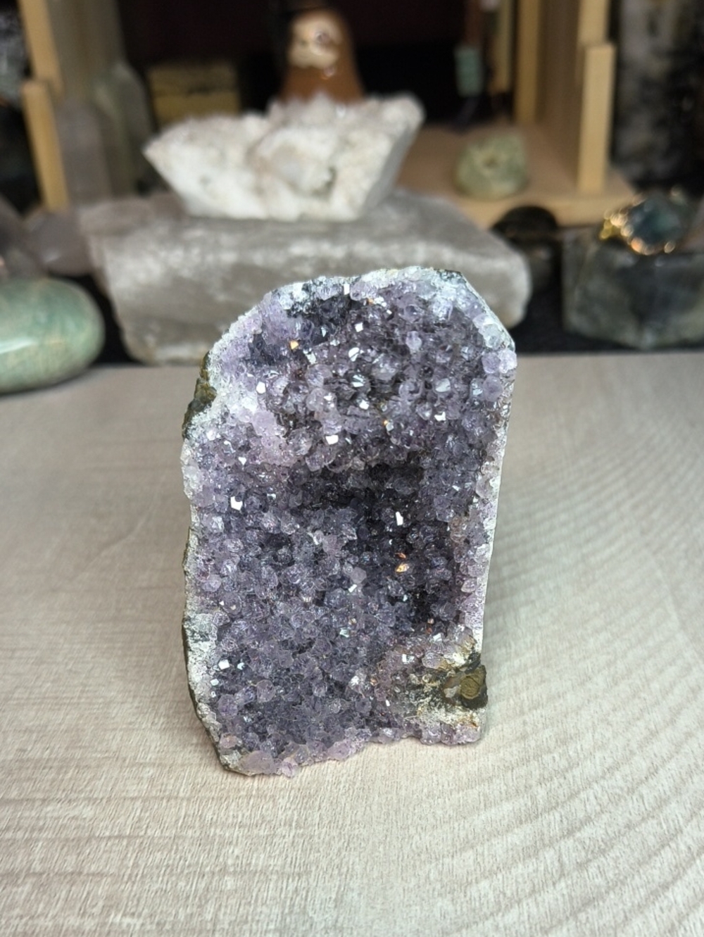 #55 Mini Amethyst Cathedral Geode | 3" Standing Crystal Cluster